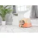 Product Armarkat Orange & Beige Soft Velvet Enclosed Cat Bed