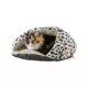 Product Armarkat Sage Green Faux Suede Paw Print Covered Cat Bed