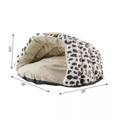 Product Armarkat Sage Green Faux Suede Paw Print Covered Cat Bed