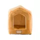 Product Armarkat Beige & Brown House Shaped Covered Cat Bed