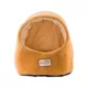 Product Armarkat Ivory & Brown Luxe Velvet Covered Cat Bed