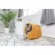 Product Armarkat Ivory & Brown Luxe Velvet Covered Cat Bed