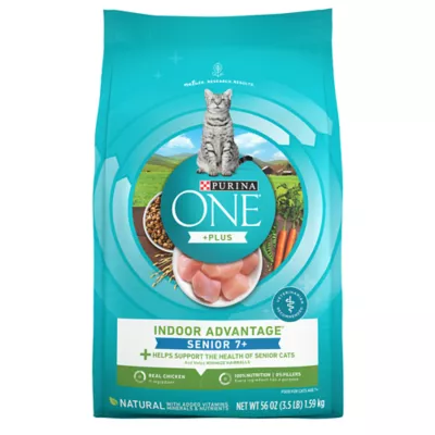 Product Purina ONE® +Plus Vibrant Maturity Senior Cat Dry Food - Chicken, Natural