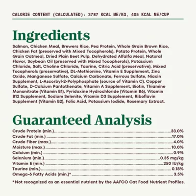 Product Nutro Wholesome Essentials ™ Adult Dry Cat Food - Non-GMO, Natural, Salmon & Brown Rice