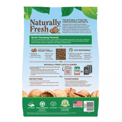 Product Naturally Fresh Clumping Walnut Cat Litter - Low Tracking, Natural