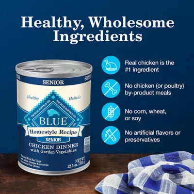 Product Blue Buffalo® Homestyle Recipe Chicken & Vegetable Dinner Senior 7+ Wet Dog Food - 12.5 oz