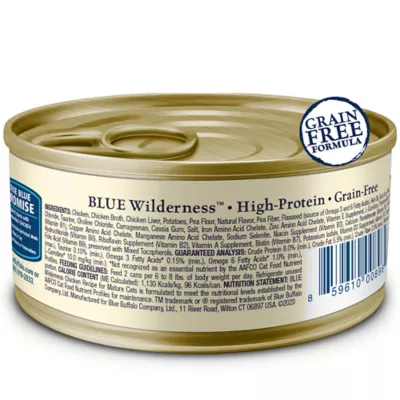 Product Blue Buffalo Wilderness Senior Wet Cat Food - Grain Free, 3 Oz.