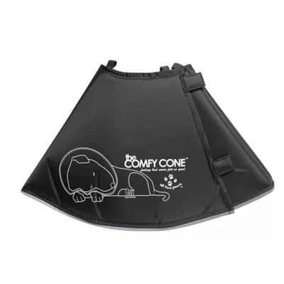 Product All Four Paws Black Comfy Cone Dog E-Collar