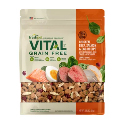 Product Freshpet® Vital™ Grain Free Complete Meals Chicken, Beef, Salmon & Egg Adult Dog Food