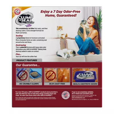 Product Arm & Hammer™ Clump & Seal Clumping Multi-Cat Clay Cat Litter - Low Dust
