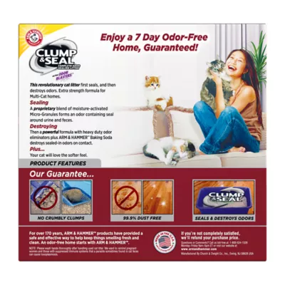 Product Arm & Hammer™ Clump & Seal Clumping Multi-Cat Clay Cat Litter - Low Dust