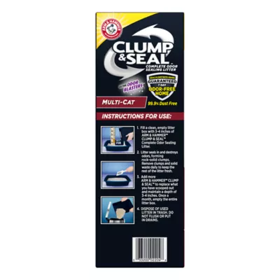 Product Arm & Hammer™ Clump & Seal Clumping Multi-Cat Clay Cat Litter - Low Dust