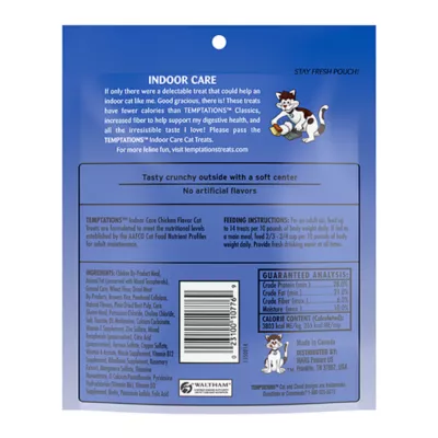 Product Temptations™ Classic Adult Cat Treats - Indoor Care, Soft & Crunchy, Chicken