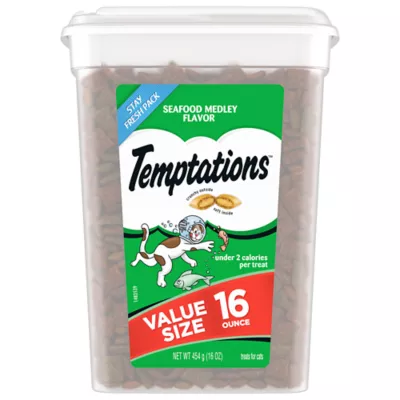 Product Temptations™ Classic Adult Cat Treats - Soft & Crunchy, Seafood Medley