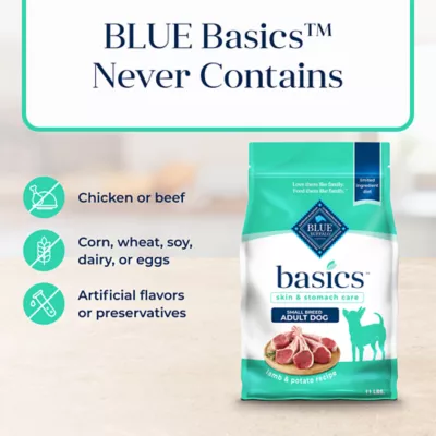 Product Blue Buffalo® Basics™ Skin & Stomach Care Small Breed Adult Dry Dog Food - Grain Free, Lamb