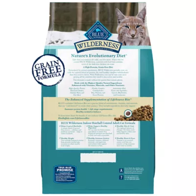 Product Blue Buffalo Wilderness Indoor Hairball Care Adult Dry Cat Food - Grain Free, Chicken