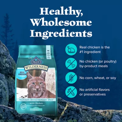 Product Blue Buffalo Wilderness Indoor Hairball Care Adult Dry Cat Food - Grain Free, Chicken