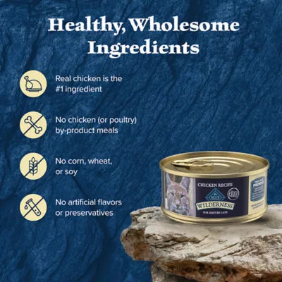 Product Blue Buffalo Wilderness Senior Wet Cat Food - Grain Free, 5.5 Oz.