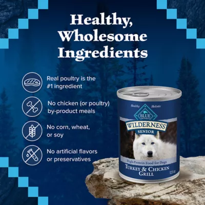 Product Blue Buffalo® Wilderness™ Adult Wet Dog Food - Grain Free, Turkey & Chicken, 12.5 oz
