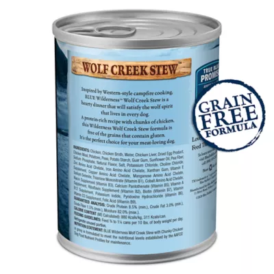 Product Blue Buffalo® Wilderness™ Wolf Creek Stew All Life Stage Wet Dog Food - Grain Free, 12.5 Oz