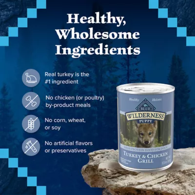 Product Blue Buffalo® Wilderness™ Puppy Wet Dog Food - Grain Free, Turkey & Chicken