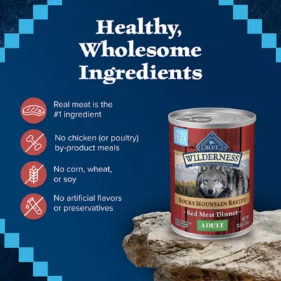 Product Blue Buffalo® Wilderness™ Rocky Mountain Recipe Adult Wet Dog Food - Red Meat, 12.5 oz