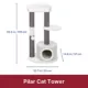 Product TRIXIE 39-in Pilar Cat Tree & Scratching Post, Gray