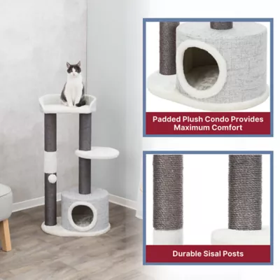 Product TRIXIE 39-in Pilar Cat Tree & Scratching Post, Gray