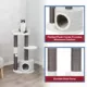 Product TRIXIE 39-in Pilar Cat Tree & Scratching Post, Gray