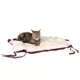 Product Amarkat Burgundy & Ivory Square or Flat Convertible Cat Bed