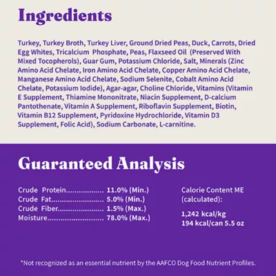 Product Halo Grain Free Small Breed Adult Wet Dog Food - Turkey & Duck Recipe, 5.5 oz