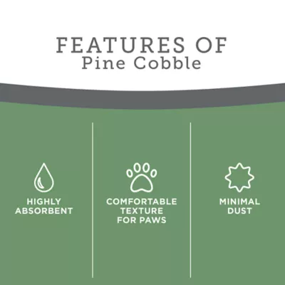 Product ExquisiCat Litter Multi-Cat Pine Cobble Cat Litter - Unscented, Low Dust, Natural