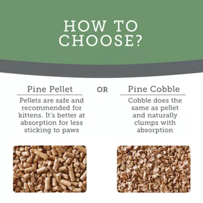Product ExquisiCat Litter Multi-Cat Pine Cobble Cat Litter - Unscented, Low Dust, Natural
