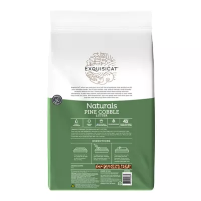 Product ExquisiCat Litter Multi-Cat Pine Cobble Cat Litter - Unscented, Low Dust, Natural