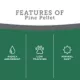 Product ExquisiCat Litter Multi-Cat Pine Pellet Cat Litter - Unscented, Low Dust, Low Tracking, Natural
