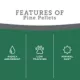 Product ExquisiCat Litter Multi-Cat Pine Pellet Cat Litter - Unscented, Low Dust, Low Tracking, Natural