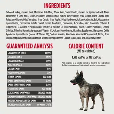 Product Nulo MedalSeries Large Breed Adult Dog Dry Food - Grain Free, Turkey & Peas
