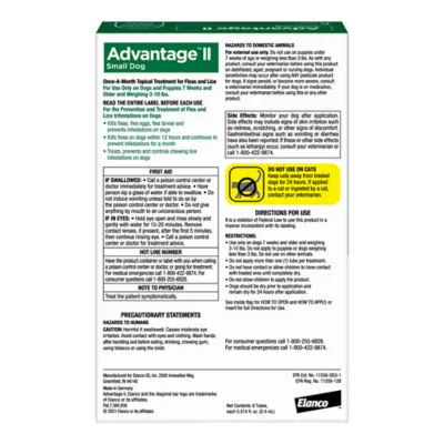 Product Advantage® II 3-10 lbs Dog Flea & Lice Treatment