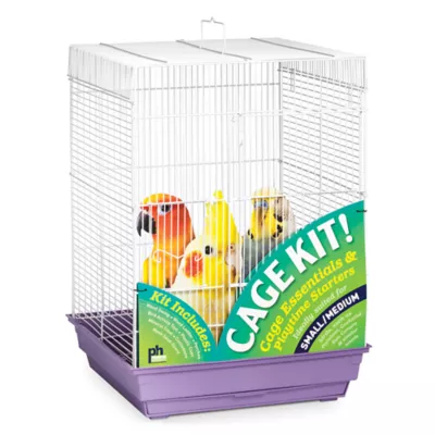 Product Prevue Pet Products Square Roof Bird Cage Kit