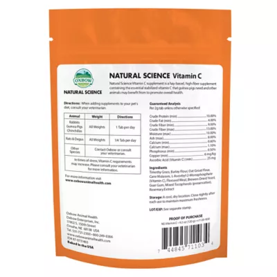 Product Oxbow Natural Science Vitamin C Small Pet Supplement