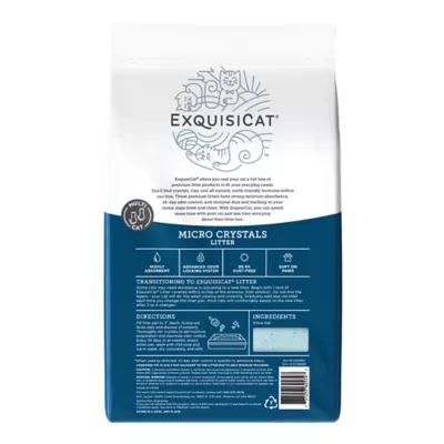 Product ExquisiCat Litter Micro Crystals Multi-Cat Silica Cat Litter - Unscented, Low Dust