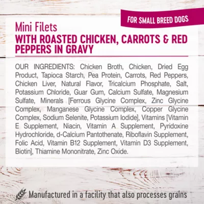 Product Wellness® Petite Entrees Small Breed All Life Stage Wet Dog Food - Natural, Grain Free, Mini-Filets