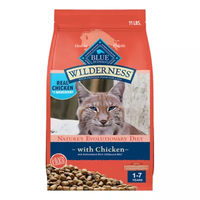 Product Blue Buffalo Wilderness Adult Dry Cat Food - Grain Free, High-Protein, Chicken