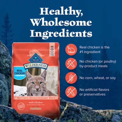 Product Blue Buffalo Wilderness Adult Dry Cat Food - Grain Free, High-Protein, Chicken