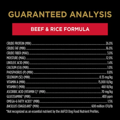 Product Purina Pro Plan Dry Dog Food Complete Essentials - Shredded Blend Beef & Rice
