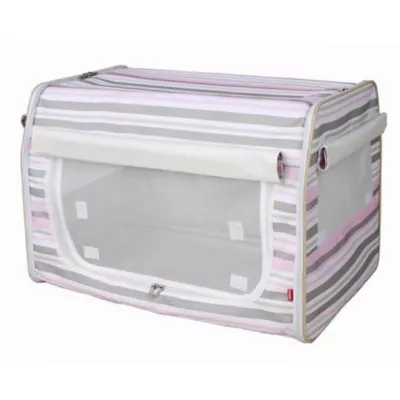 Product Pet Life Striped Lightweight Crate