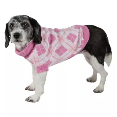 Product Pet Life Argyle Ribbed Sweater