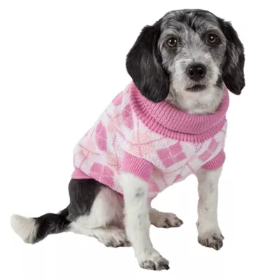 Product Pet Life Argyle Ribbed Sweater