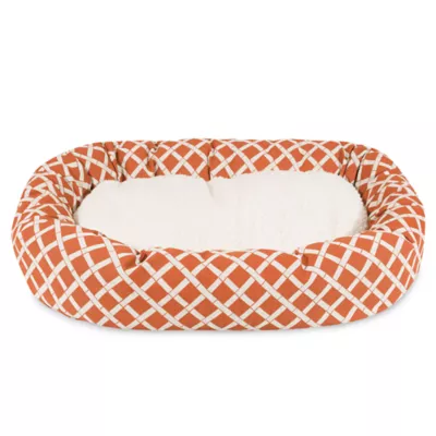 Product Majestic Pet Bamboo Sherpa Bagel Indoor & Outdoor Dog Bed
