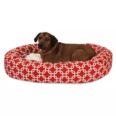 Product Majestic Pet Links Sherpa Bagel Indoor & Outdoor Dog Bed
